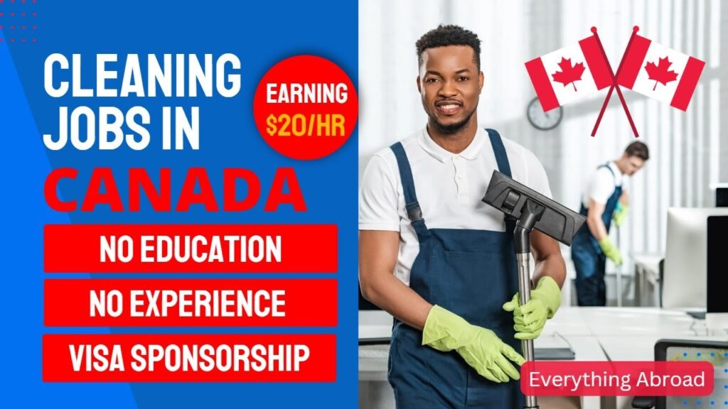 Cleaner Job Opportunity in Canada – Earn $25 Per Hour